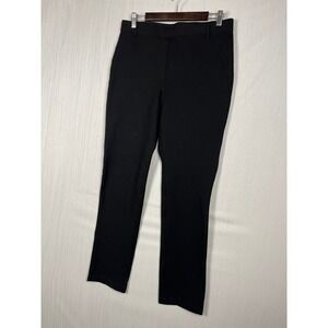 Quince Black Straight-Leg Ponte Pants